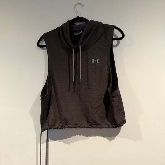 Under Armour Tops - Under Armour Featherweight Fleece Sleeveless Funnel Neck Women's Size M